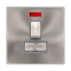 Definity SFBS552GY 13A DP Switched FCU With Neon & Optional Flex Outlet