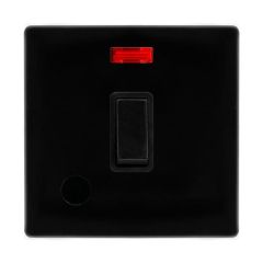 Definity SFMB023BK 20A DP Plate Switch With Neon & Optional Flex Outlet