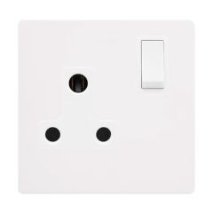 Definity SFMW034PW 15A Switched Round Pin Socket Outlet