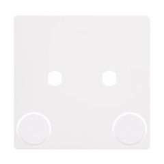 Definity SFMW142PL 2 Gang Unfurnished Dimmer Plate- 2 Apertures