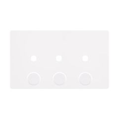 Definity SFMW143PL 3 Gang Unfurnished Dimmer Plate- 3 Apertures
