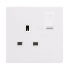 Definity SFPW035PW 13A 1 Gang DP Switched Socket Outlet