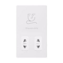 Definity SFPW100PW 115V/230V Dual Voltage Shaver Socket Outlet