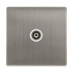 Definity SFSS158PW Single Isolated Coaxial Outlet