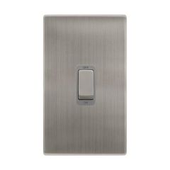 Definity SFSS502GY 50A 2 Gang (Vertical) DP Plate Switch