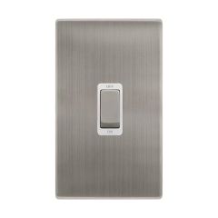 Definity SFSS502PW 50A 2 Gang (Vertical) DP Plate Switch