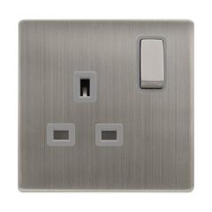 Definity SFSS535GY 13A 1 Gang DP Switched Socket Outlet