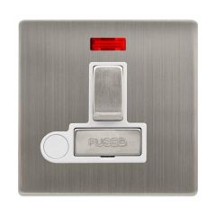Definity SFSS552PW 13A DP Switched FCU With Neon & Optional Flex Outlet