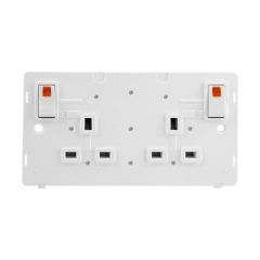 Click 2G 13A Dp Sw Socket Insert W/Neon Pw