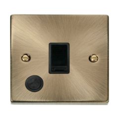 Click Deco VPAB022BK 20A DP Plate Switch With Optional Flex Outlet Antique Brass