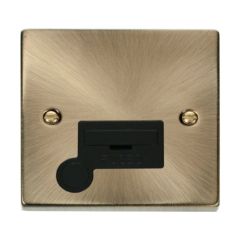 Click Deco VPAB050BK 13A FCU With Optional Flex Outlet Antique Brass