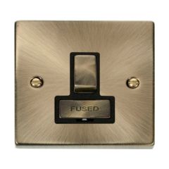 Click Deco VPAB751BK 13A DP Switched FCU Antique Brass