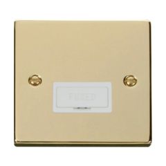 Click Deco VPBR650WH 13A FCU Brass