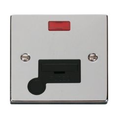 Click Deco VPCH053BK 13A FCU With Neon & Optional Flex Outlet Chrome