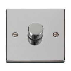 Click Deco VPCH140 1 Gang 2 Way 400Va Dimmer Switch Chrome