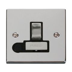 Click Deco VPCH551BK 13A DP Switched FCU With Optional Flex Outlet Chrome