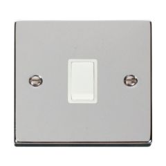 Click Deco VPCH622WH 20A DP Plate Switch Chrome