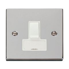 Click Deco VPCH651WH 13A DP Switched FCU Chrome