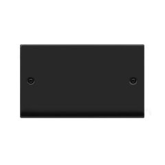 Click Deco VPMB061 2 Gang Blank Plate Matt Black