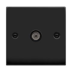 Click Deco VPMB065BK Single Non-Isolated Coaxial Outlet Matt Black