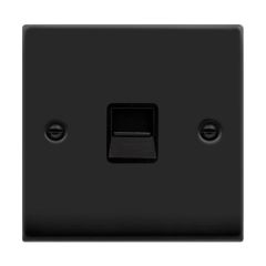 Click Deco VPMB120BK Single Telephone Outlet (Master) Matt Black