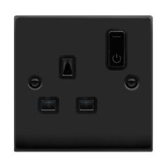 Click Deco VPMB30535BK 13A 1 Gang Zigbee Smart Switched Socket Outlet Matt Black