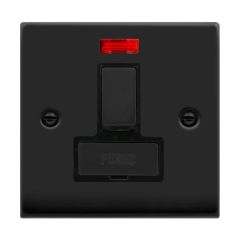 Click Deco VPMB752BK 13A DP Switched FCU With Neon Matt Black