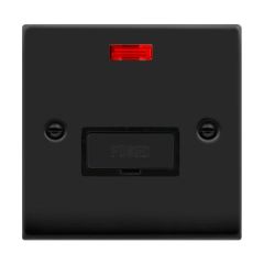 Click Deco VPMB753BK 13A FCU With Neon Matt Black
