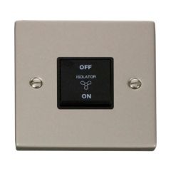 Click Deco VPPN020BK 10A 3 Pole Fan Isolation Plate Switch Pearl Nickel