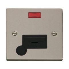 Click Deco VPPN053BK 13A FCU With Neon & Optional Flex Outlet Pearl Nickel