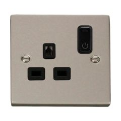 Click Deco VPPN30535BK 13A 1 Gang Zigbee Smart Switched Socket Outlet Pearl Nickel