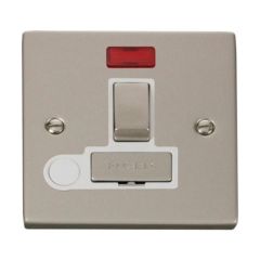 Click Deco VPPN552WH 13A DP Switched FCU With Neon & Optional Flex Outlet Pearl Nickel