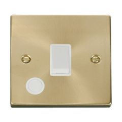 Click Deco VPSB022WH 20A DP Plate Switch With Optional Flex Outlet Satin Brass