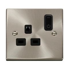Click Deco VPSC30535BK 13A 1 Gang Zigbee Smart Switched Socket Outlet Satin Chrome