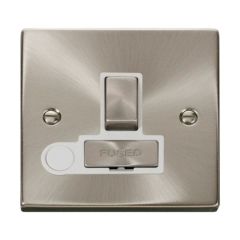 Click Deco VPSC551WH 13A DP Switched FCU With Optional Flex Outlet Satin Chrome