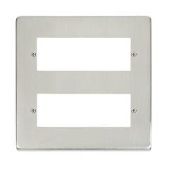 Click Deco VPSS512 2 Tier MiniGrid Unfurnished Plate - 12 Apertures Stainless Steel