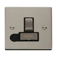 Click Deco VPSS551BK 13A DP Switched FCU With Optional Flex Outlet Stainless Steel