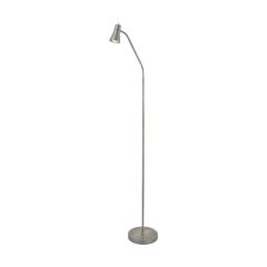 Searchlight Fusion Floor Standing Light 1 Lgt Flexi Head GU10 LED w/o Lamp 10W 1670x230mm Satin Silver