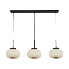 Searchlight 3lt Bar Pendant With Frosted Ribbed Glass