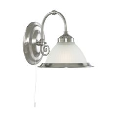 Searchlight 1041-1 American Diner 1 Light Wall In Satin Silver.
