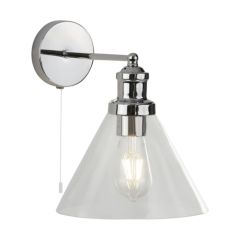 Searchlight 1277CC Pyramid 1 Light Wall In Chrome