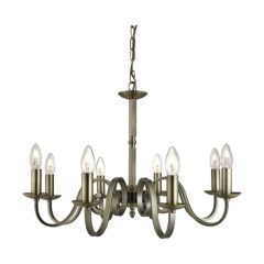 Searchlight 1508-8AB Richmond Multi Arm Ceiling Light Antique Brass Finish