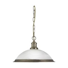 Searchlight 1591AB Bistro Ceiling Pendant Light in Antique Brass