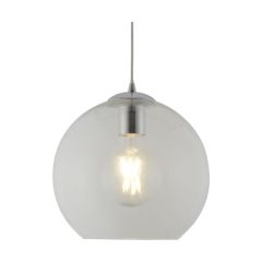 Searchlight 1621CL Balls One Light Celing Pendant In Chrome And Clear Glass Width: 250mm