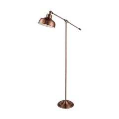 Searchlight 2028CU Macbeth Industrial Floor Lamp Brushed Copper