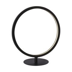 Searchlight 25771-1BK 1 Light Ring Integrated 3000K LED Table 12W 330x150x300mm Matt Black