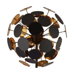Searchlight 3079BG Discus 4 Light E14 Candle Floor Standing 40W 500x1620mm Black/Gold
