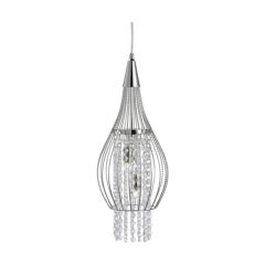 Searchlight 3242-2CC Rocket 2 Light Ceiling Pendant In Chrome