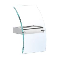 Searchlight 4115-LED Bevelled Wall Bracket With Curved Glass In Chrome