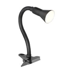 Searchlight 4122BK Clip on Desk Lamp in Black with Table Clamp